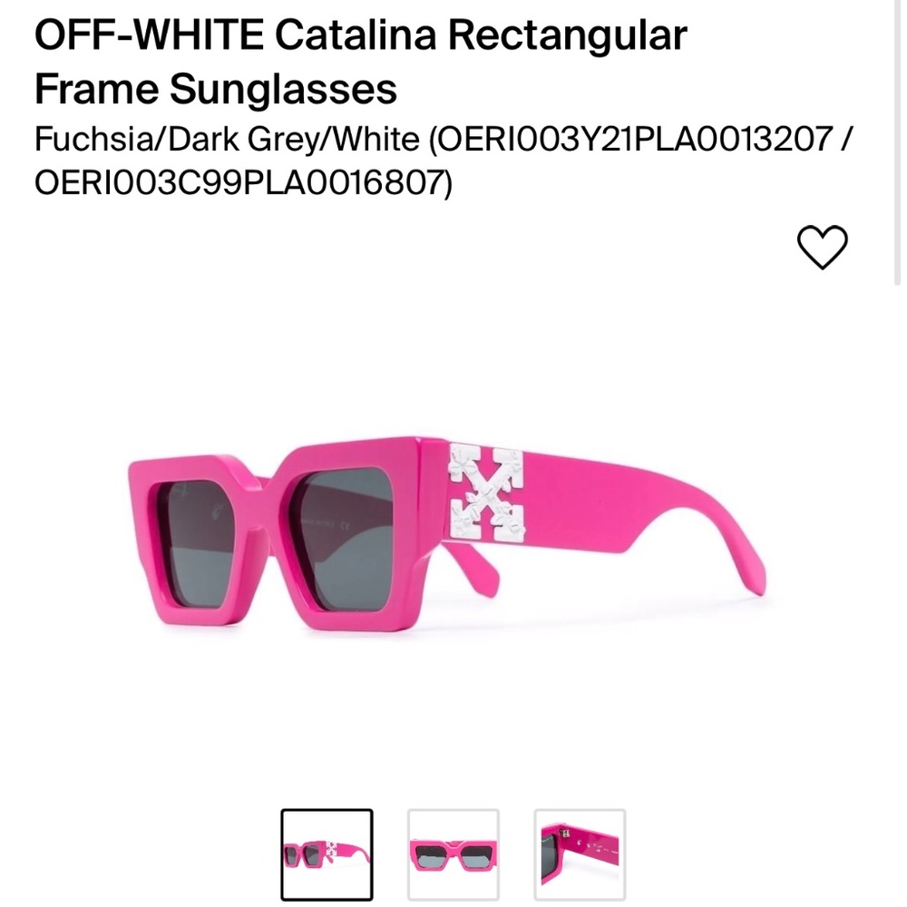 OFF WHITE Catalina rectangle sunglasses